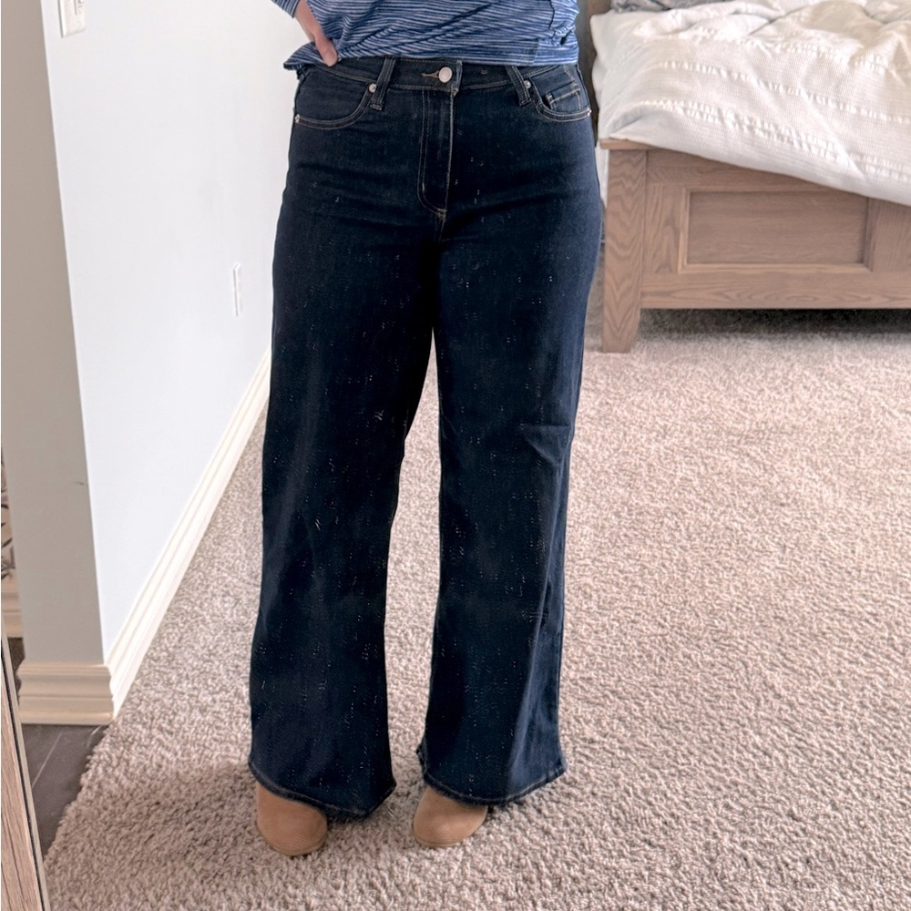 Universal Thread Women's Dark Indigo Wide Leg Jeans